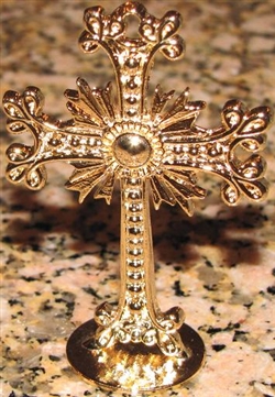Miniature Armenian Plain Gold Plated Cross