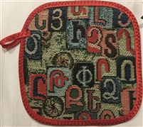 Armenian Alphabet Pot Holder 1 - Taraz