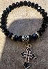 Armenian Cross Bracelet - Black 2