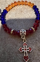 Armenian Cross Bracelet - Tricolor 2
