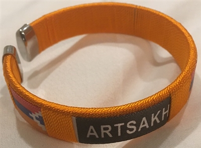 Artsakh Embroidered Bracelets - ORANGE