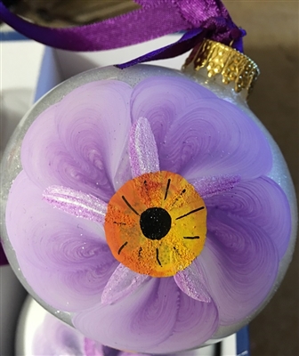 Armenian ForgetMeNot- Large Glittery Ornament