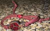 Armenian Leather Pomegranate Bracelet