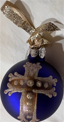 Armenian Small Cross - Purple Small Ornament