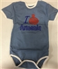 Baby Onesie - Pomegranate Blue