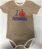 Baby Onesie - Pomegranate Brown