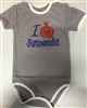 Baby Onesie - Pomegranate Gray