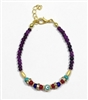 Evil Eye Purple Bracelet