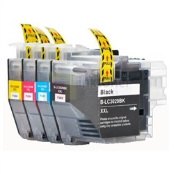 Brother LC3029 XL 4 Color Ink Cartridges Combo Super High Yield