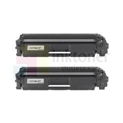Canon 047 (2164C001AA) Black Toner Cartridge 2 Pack Combo