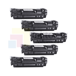 Canon 071H (5646C001) Black Toner Cartridge 5 Pack Combo
