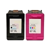 HP 67XL (3YM57AN, 3YM58AN) New Compatible Ink Cartridge