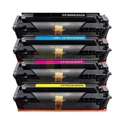 HP CF500A-CF503A 202A  New Compatible Toner Cartridges