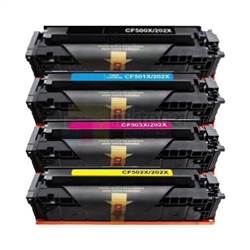 HP CF500A-CF503A 202A  New Compatible Toner Cartridges