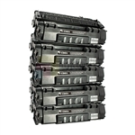 HP Q5949A (HP 49A) New Compatible Black Toner Cartridges 5 Pack Combo