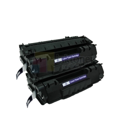 HP Q7553A (HP 53A) New Compatible Black Toner Cartridges 2 Pack Combo