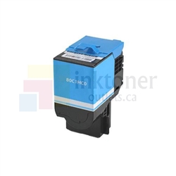 Lexmark 801HC 80C1HC0 Cyan Toner Cartridge