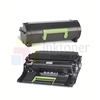 Lexmark 601H 60F1H00 New Compatible Toner Cartridge & 50F0Z00 Compatible Drum Unit