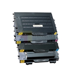 Samsung CLP 5PK00 New Compatible 4 Color Toner Cartridges Combo