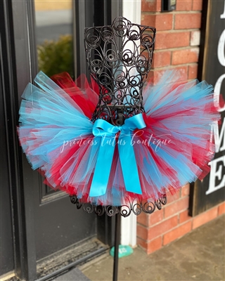 turquoise and red tutu