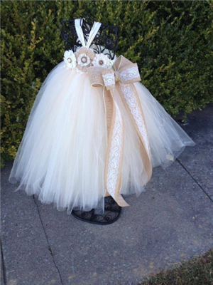 Country Couture Flower Girl Tutu Dress