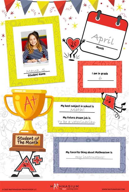 Dry Erase Student of the Month