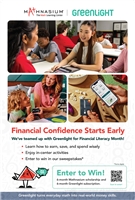 Financial Literacy Greenlight Poster, Cling or Aframe