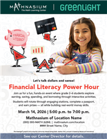 Financial Literacy Power Hour Customized Flyer