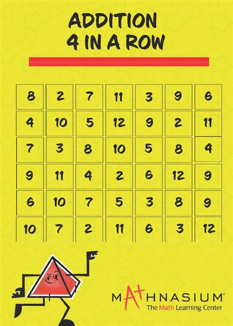 Addition 4 in a Row Game Mat