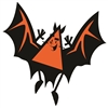 Halloween Bats Large Static Clings-Set of 3