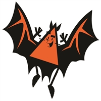 Halloween Bats Large Static Clings-Set of 3