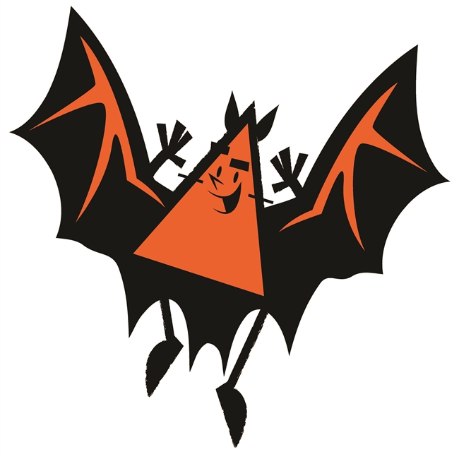 Halloween Bats Large Static Clings-Set of 3