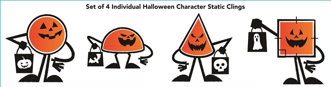 Halloween Static Clings -Set 1