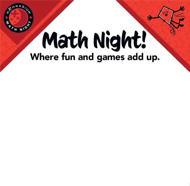 Math Night Billboard Sign
