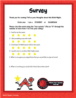 Math Night Surveys