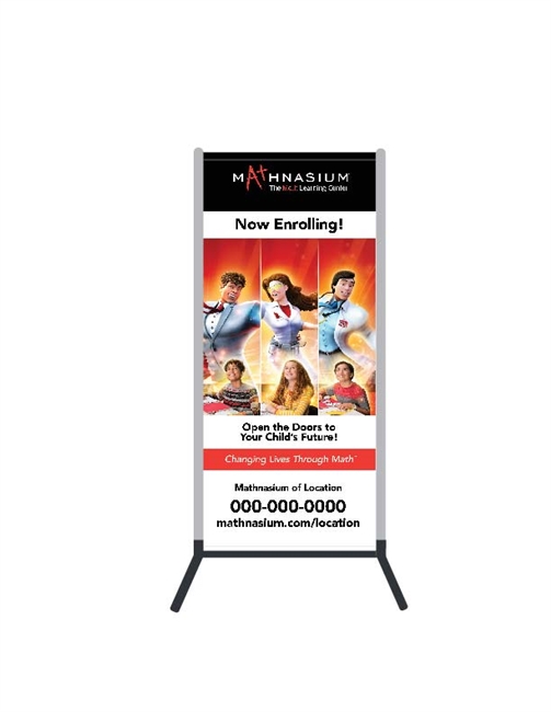 Outdoor 2-sided Banner Stand   (vertical banners sold separately for this stand)