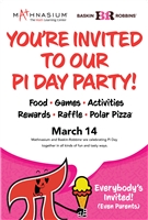 Pi Day Poster with Baskin-Robbins Partnership