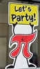Pi-Day Let's Party Static Cling