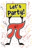 Pi-Day Let's Party Aframe Sign