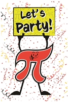 Pi-Day Let's Party Aframe Sign