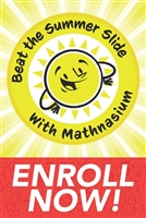 Summer Slide Enroll Now Poster