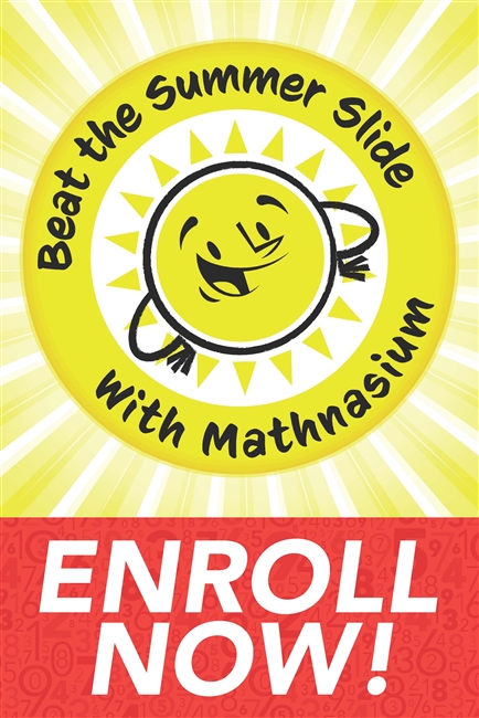 Summer Slide Enroll Now Poster