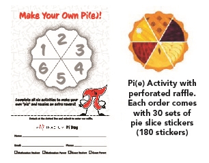 Pi Day Activity Cards with Stickers