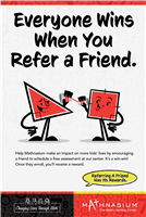 Referral Everyone WinsPoint of Sale Display with Easel Back