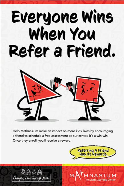 Referral Everyone WinsPoint of Sale Display with Easel Back