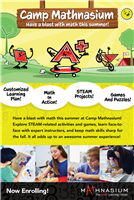 Camp Mathnasium Aframe Sign