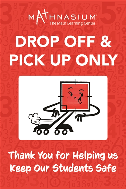 Student Drop Off Sign