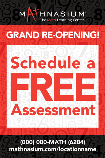 Grand Re-Opening Free Assessment Static Cling