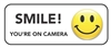 Smile You're on Camera-White Static Cling