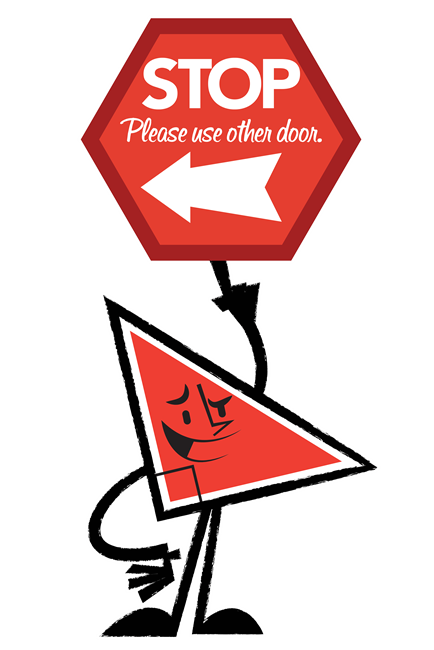 Please Use Other Door